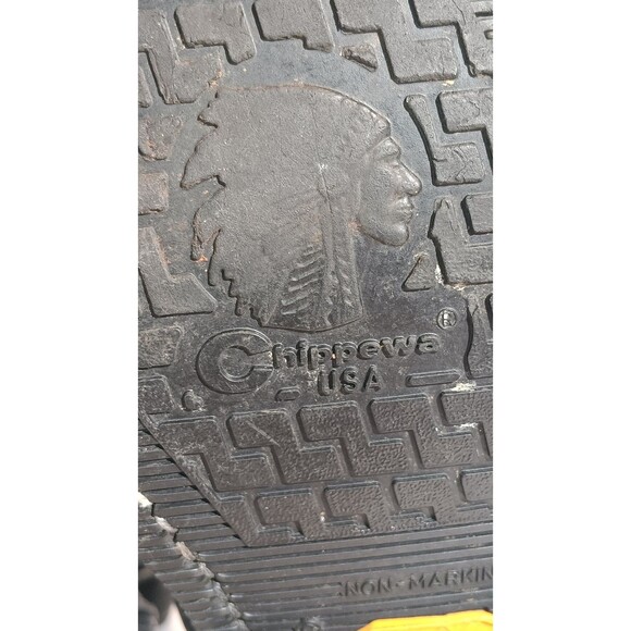 Chippewa Engineer Boots Black Steel Toe Vibram Frye Men’s 6D Women’s 8 Vintage - Picture 15 of 16